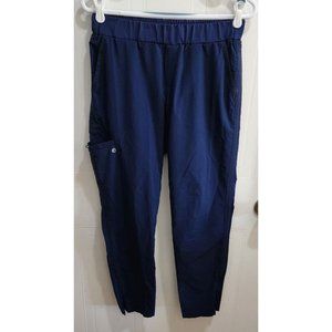 Barco One Wellness Women's Tapered Scrub Pants Zip Ankle Blue BWT505P Size SP